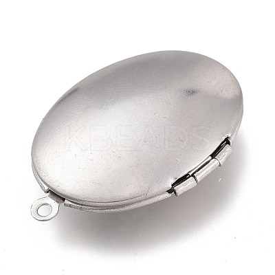 Tarnish Resistant 316 Stainless Steel Locket Pendants STAS-Z010-01-1