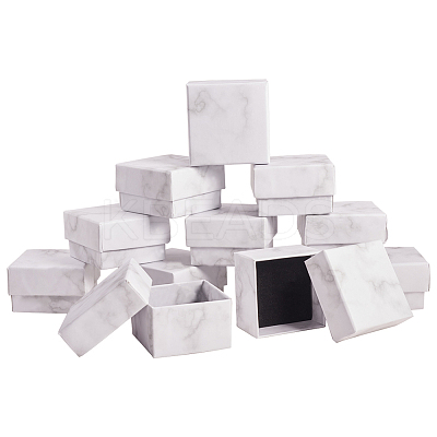 Paper Cardboard Jewelry Ring Boxes LS-CBOX-E012-05A-1