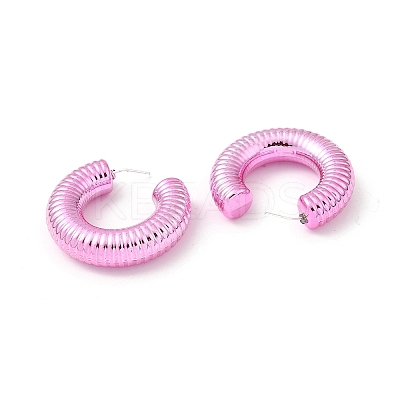 Ring Acrylic Stud Earrings EJEW-P251-22-1