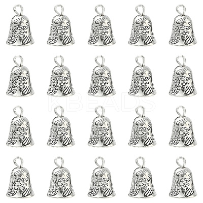 20Pcs Tibetan Style Alloy Bell Pendants FIND-YW0010-58-1