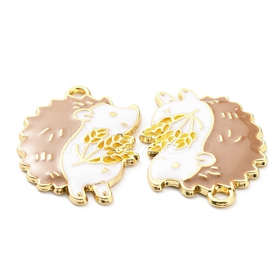 Alloy Enamel Pendants X1-ENAM-D051-17B-G-1