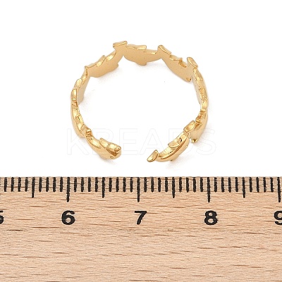 304 Stainless Steel Adjustable Open Cuff Rings for Women RJEW-Z089-04G-01-1