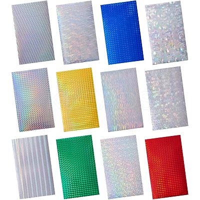 Waterproof Holographic Adhesive Craft Vinyl Sheets DIY-FG0001-25-1