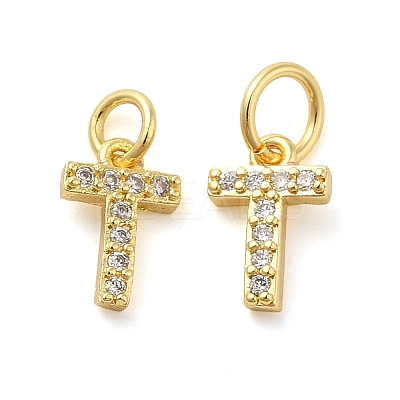 Brass Micro Pave Cubic Zirconia Pendants KK-M273-02G-T-1