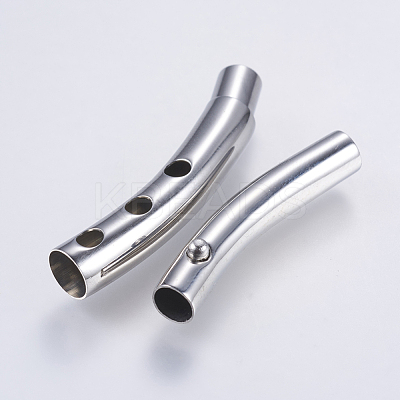 Tarnish Resistant 304 Stainless Steel Bayonet Clasps STAS-P188-07P-4mm-1