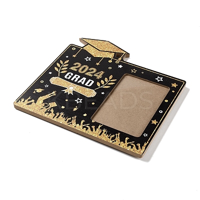 Graduate Theme Wood with Acrylic Rectangle Picture Frame AJEW-D069-01B-1