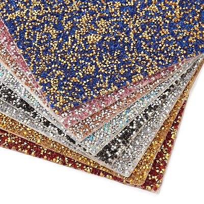 Hot Melting Glass Rhinestone Glue Sheets X-DIY-TAC0184-40D-1