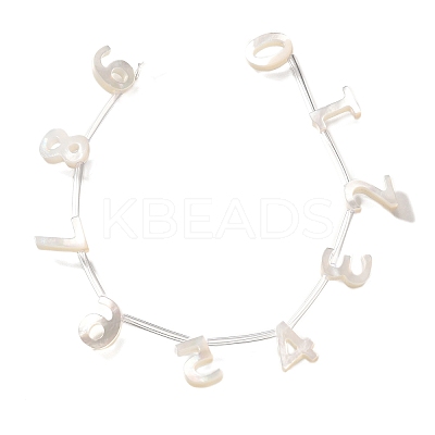 10Pcs 10 Styles Natural Freshwater Shell Beads BSHE-Z008-11-1