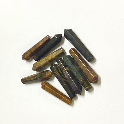Natural Polychrome Jasper/Picasso Stone/Picasso Jasper Pointed Beads G-E490-E27-1