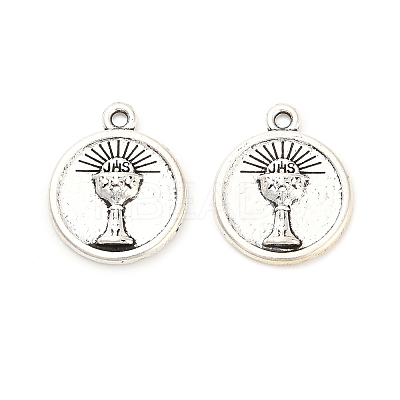 Tibetan Style Alloy Pendants FIND-C083-01AS-1
