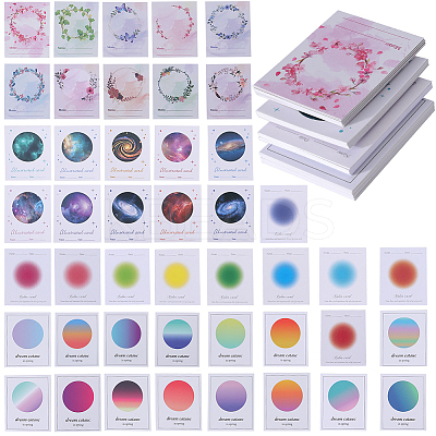 8 Bags 4 Styles Multi-Color Paper Wax Seal Stamp Illustrated Card for Wax Seal Coin AJEW-CP0007-63-1