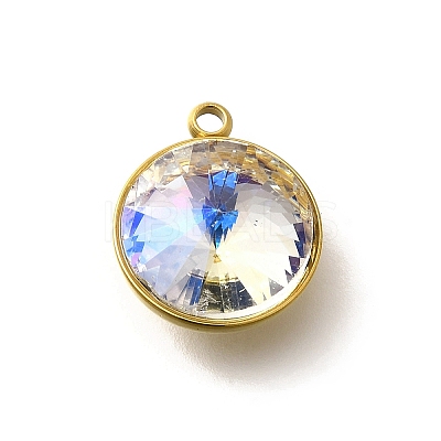 304 Stainless Steel Pendants STAS-Q346-09G-10-1
