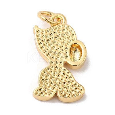 Rack Plating Brass Pendants KK-R144-04G-1