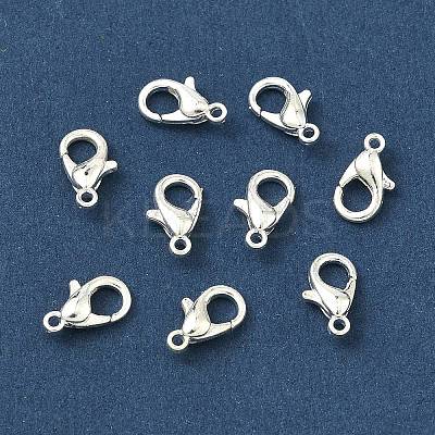 Zinc Alloy Lobster Claw Clasps PALLOY-R042-301-S-NF-1