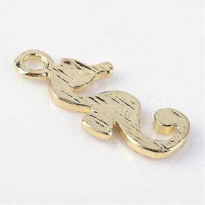 Sea Horse Alloy Enamel Pendants X-ENAM-Q033-38A-1