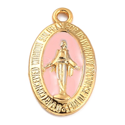 Golden Alloy Enamel Pendants KK-P197-16G-1-1