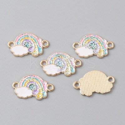 Alloy Colorful Enamel Connector Charms ENAM-CJC0019-01A-1
