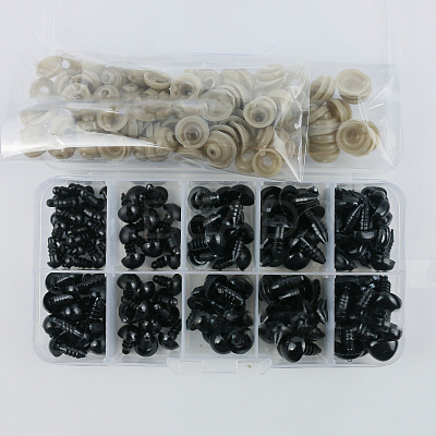 Craft Plastic Doll Eyes & Noses DOLL-PW0001-446A-1
