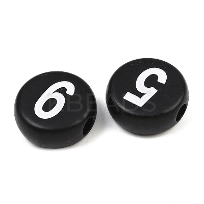 Opaque Acrylic European Beads AC-CBA1794-02-1