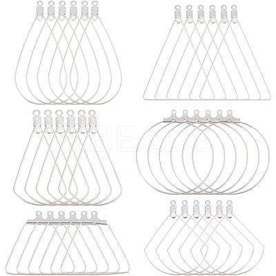 304 Stainless Steel Wire Pendants STAS-UN0002-74P-1