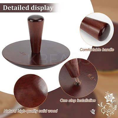 Wood Mushroom Anvil Set TOOL-WH0155-104-1