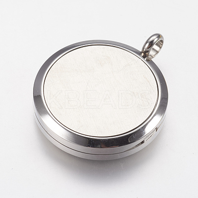 316 Surgical Stainless Steel Diffuser Locket Pendants STAS-J021-07-1