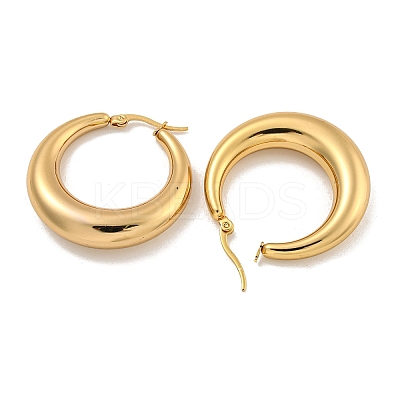 PVD Vacuum Plating 202 Stainless Steel Hoop Earring EJEW-H003-19G-02-1