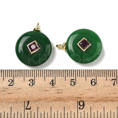 Dyed Natural Malaysia Jade Pendants G-H328-08G-C19-1