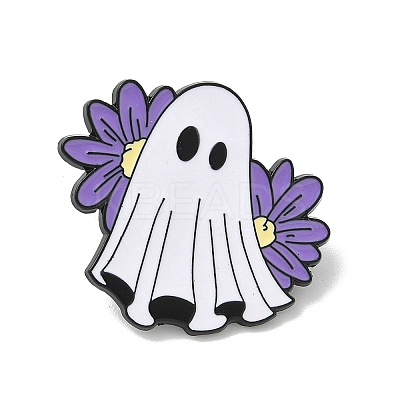 Hallowmas Ghost Enamel Lapel Pin Backs LS-JEWB-K018-33A-EB-1