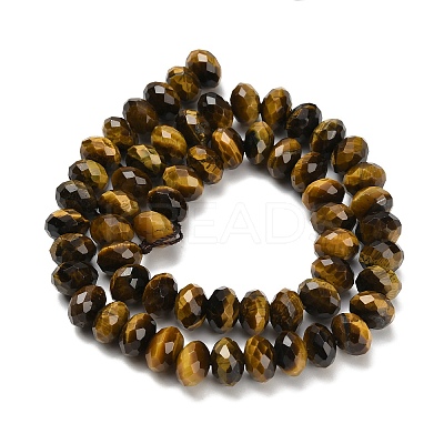 Natural Tiger Eye Beads Strands G-C259-A01-6x10mm-02-1
