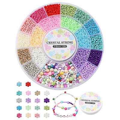 DIY Stretch Bracelet Making Kit DIY-YW0007-65-1