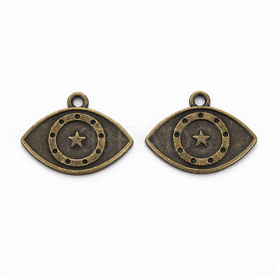 Tibetan Style Alloy Pendant Enamel & Rhinestone Settings TIBEP-N010-002AB-RS-1