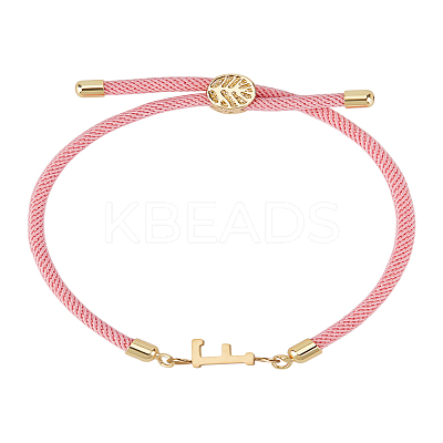 1Pc Adjustable Nylon Cord Slider Bracelets for Women BJEW-LP0001-32F-03-1
