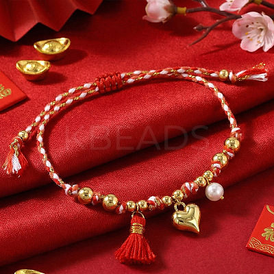 Pride Month Alloy Heart Charm Bracelets YY7958-1-1