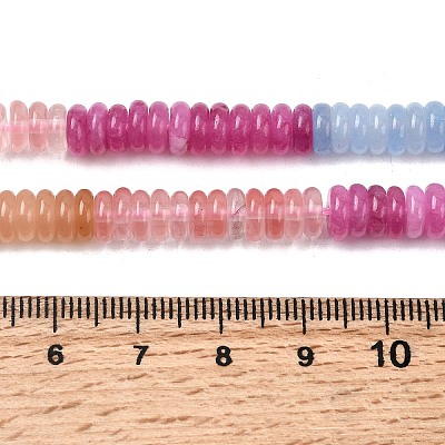 Cherry Quartz Glass & Dyed Natural White Jade & Green Aventurine Beads Strands G-H333-02C-1