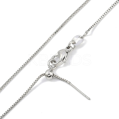 Rack Plating Brass Colorful Cubic Zirconia Eye Pendant Box Chain Necklaces NJEW-P317-02P-1