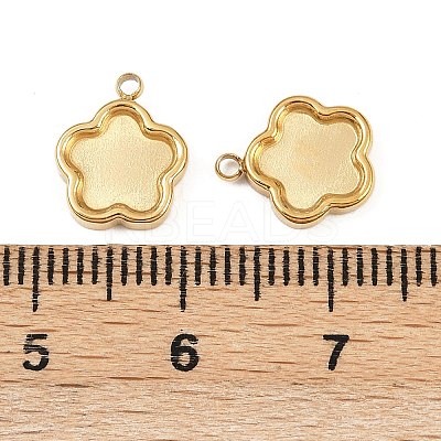 304 Stainless Steel Pendant Cabochon Settings STAS-A194-05H-G-1