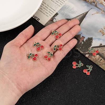 Alloy Enamel Pendants X-PALLOY-N0118-260-1