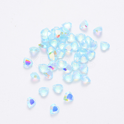 Transparent Resin Rhinestone Cabochons MRMJ-T047-13E-1