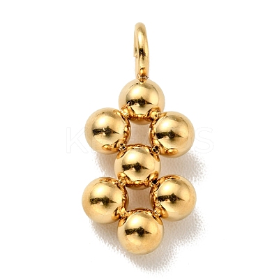 PVD Vacuum Plating 201 Stainless Steel Pendants STAS-C052-01G-1