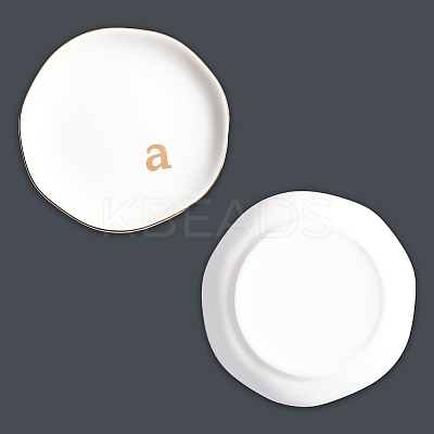 Round Ceramic Jewelry Dish AJEW-WH20067-023A-1