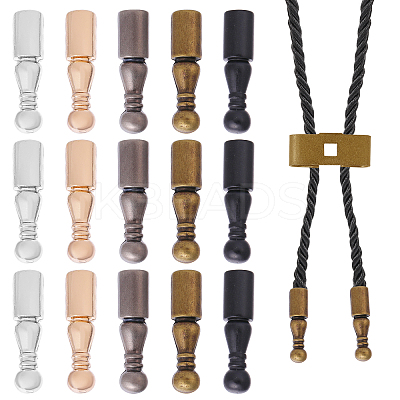 15Pcs 5 Colors Alloy Pendants Findings FIND-CA0009-93-1