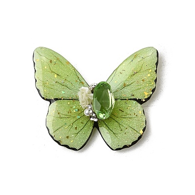Transparent Epoxy Resin Cabochons RESI-A044-01E-1