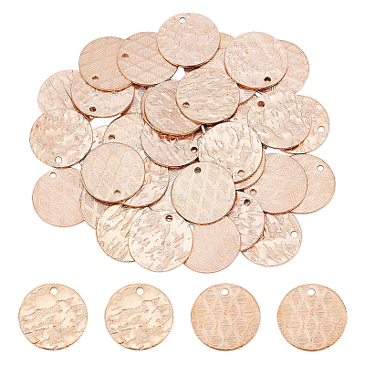 40Pcs 2 Colors 304 Stainless Steel Charms STAS-DC0012-46-1
