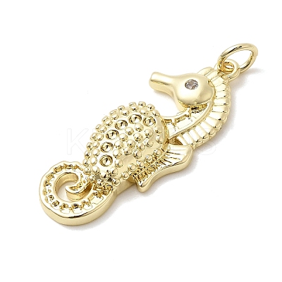 Brass Micro Pave Cubic Zirconia Pendants KK-K529-56A-G-1