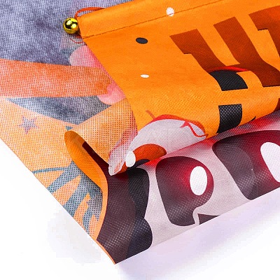 Halloween Theme Felt Cloth Hanging Door Signs HJEW-L027-A02-1