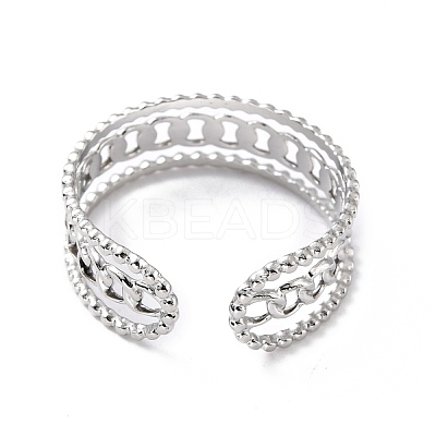 Tarnish Resistant 304 Stainless Steel Finger Rings RJEW-L102-07P-1