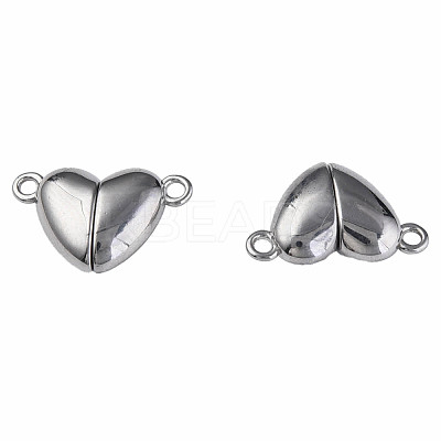 Non-Tarnish 304 Stainless Steel Magnetic Clasps STAS-N087-55-55P-1