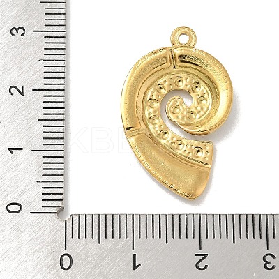 304 Stainless Steel White Enamel Pendants STAS-I322-80A-G-1