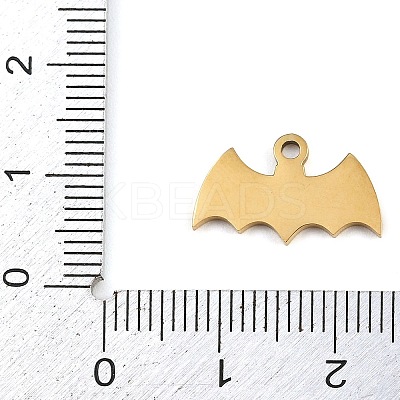 Halloween Theme 304 Stainless Steel Charms STAS-C140-02C-G-1